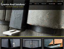 Tablet Screenshot of geniusroofsolutions.com